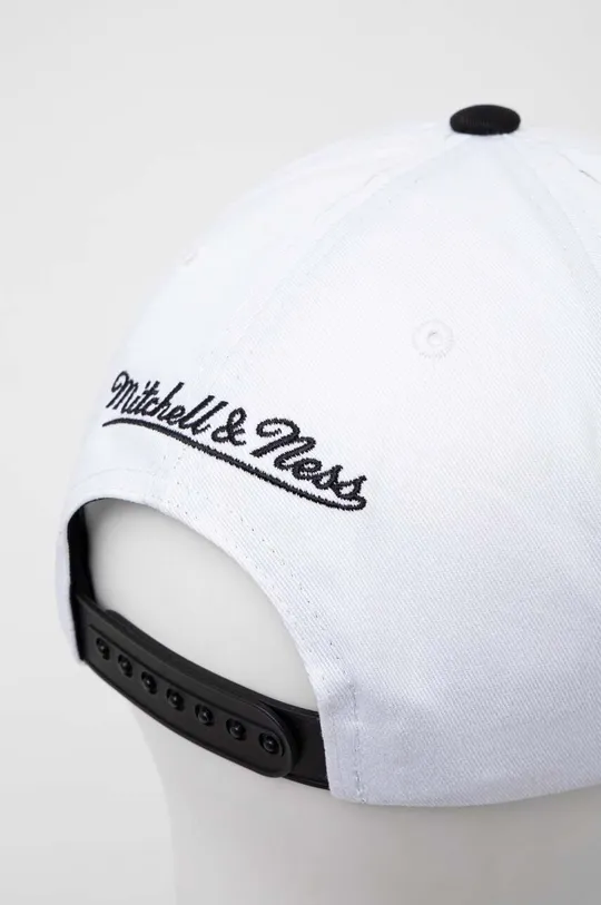 Mitchell&Ness berretto da baseball in cotone BROOKLYN NETS bianco