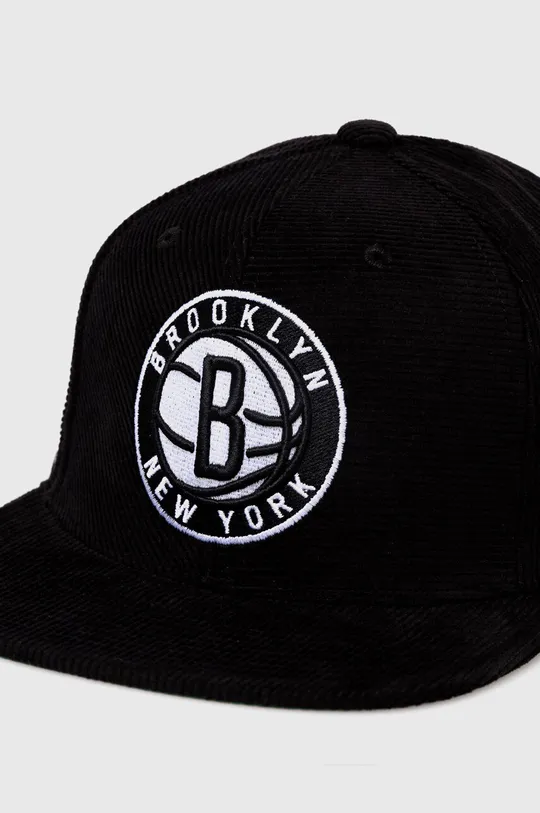 Βαμβακερό καπέλο του μπέιζμπολ Mitchell&Ness BROOKLYN NETS μαύρο