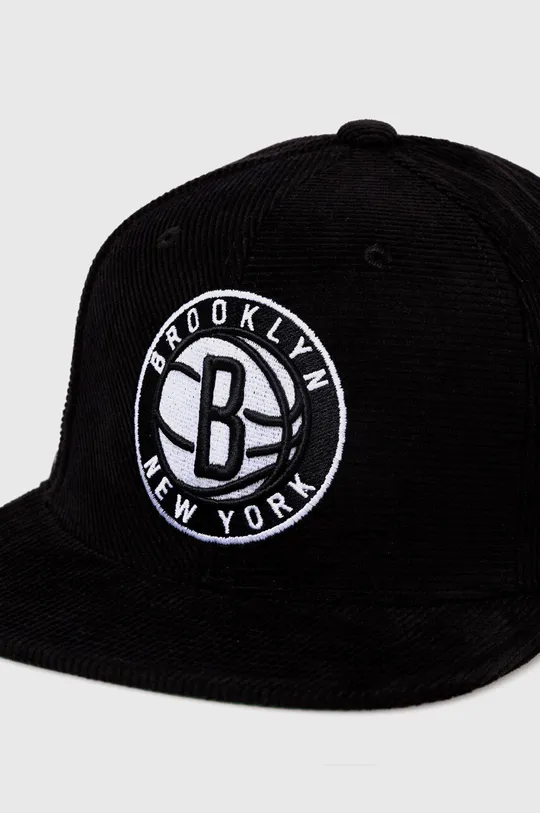 Бавовняна бейсболка Mitchell&Ness BROOKLYN NETS чорний