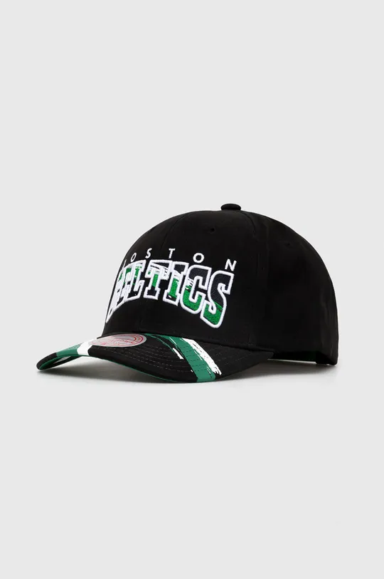 μαύρο Βαμβακερό καπέλο του μπέιζμπολ Mitchell&Ness BOSTON CELTICS Unisex