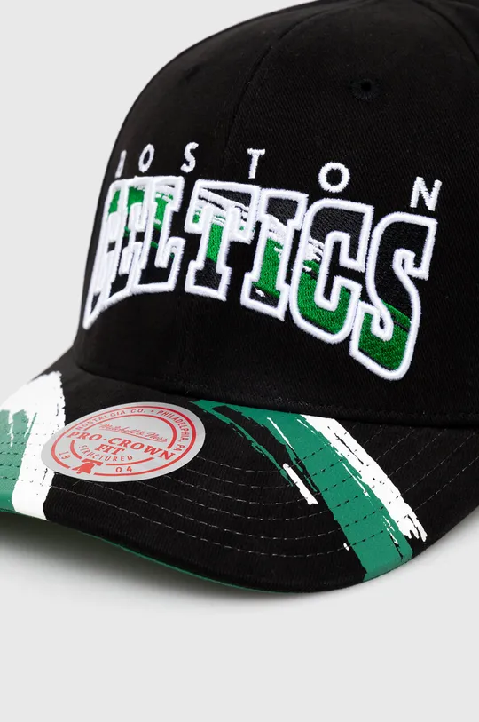 Βαμβακερό καπέλο του μπέιζμπολ Mitchell&Ness BOSTON CELTICS μαύρο