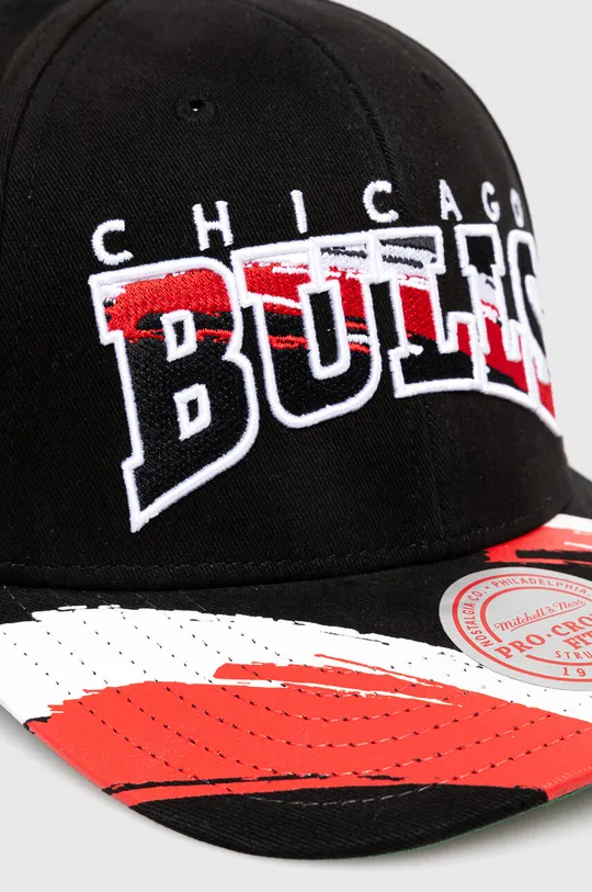 Βαμβακερό καπέλο του μπέιζμπολ Mitchell&Ness CHICAGO BULLS μαύρο