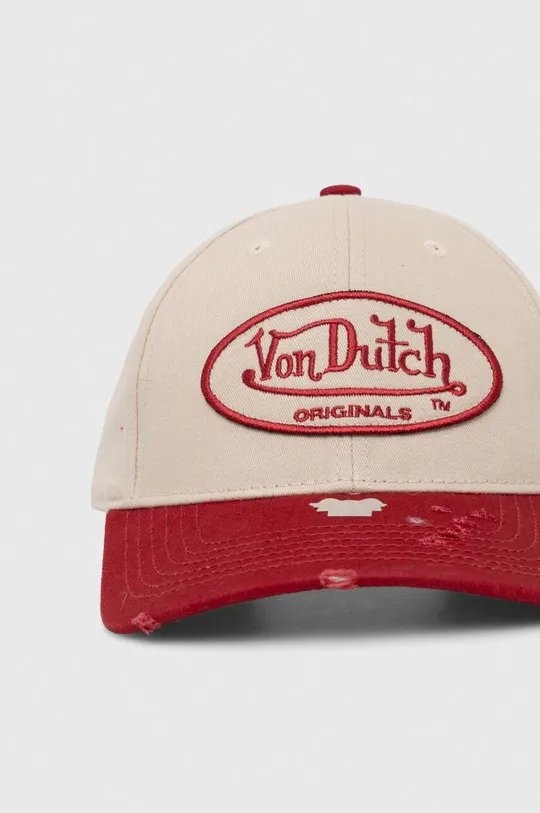 Βαμβακερό καπέλο του μπέιζμπολ Von Dutch κόκκινο