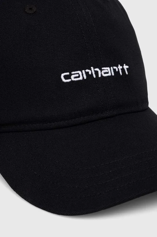 Памучна шапка с козирка Carhartt WIP черен