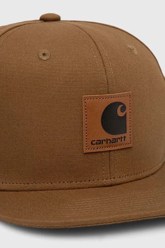 Хлопковая кепка Carhartt WIP коричневый