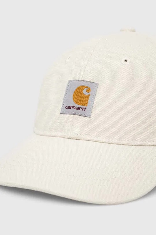 Памучна шапка с козирка Carhartt WIP бежов