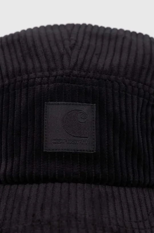 Carhartt WIP czapka z daszkiem sztruksowa Erie Cap czarny