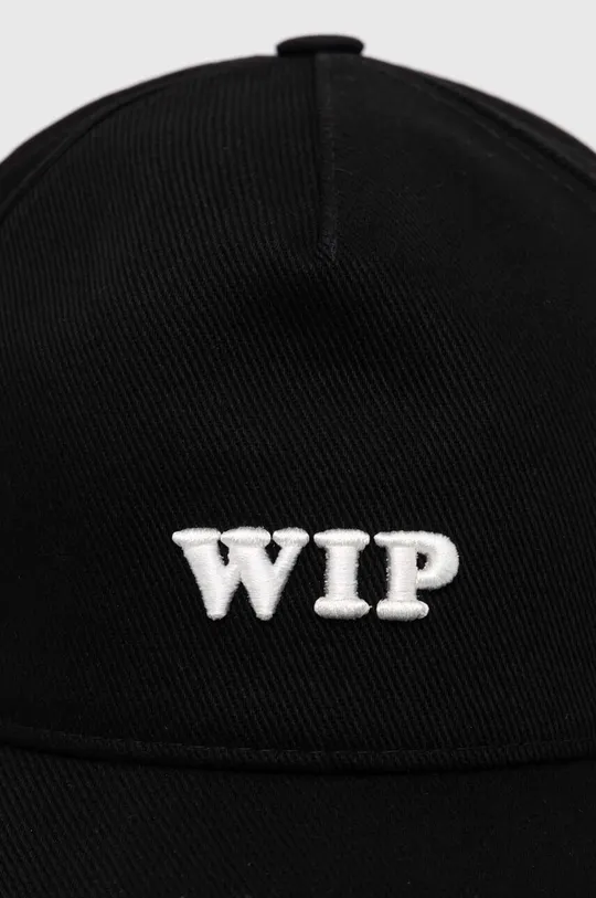 Βαμβακερό καπέλο του μπέιζμπολ Carhartt WIP μαύρο
