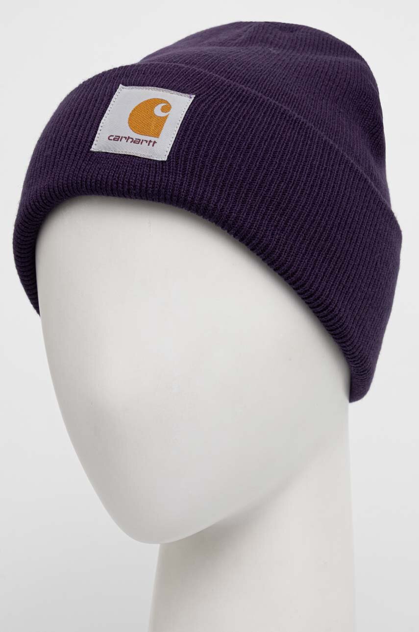 Carhartt WIP beanie violet color buy on PRM
