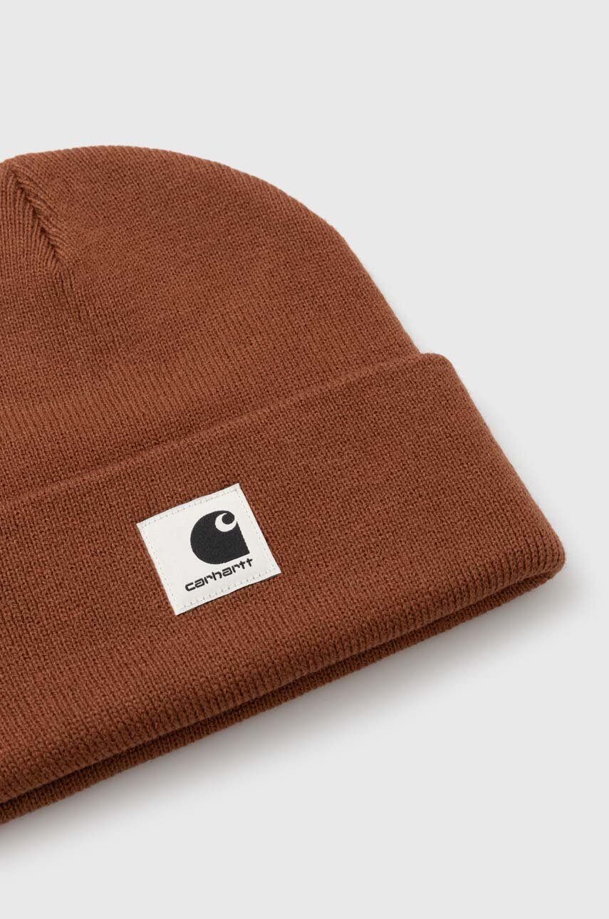 Carhartt WIP beanie brown color buy on PRM