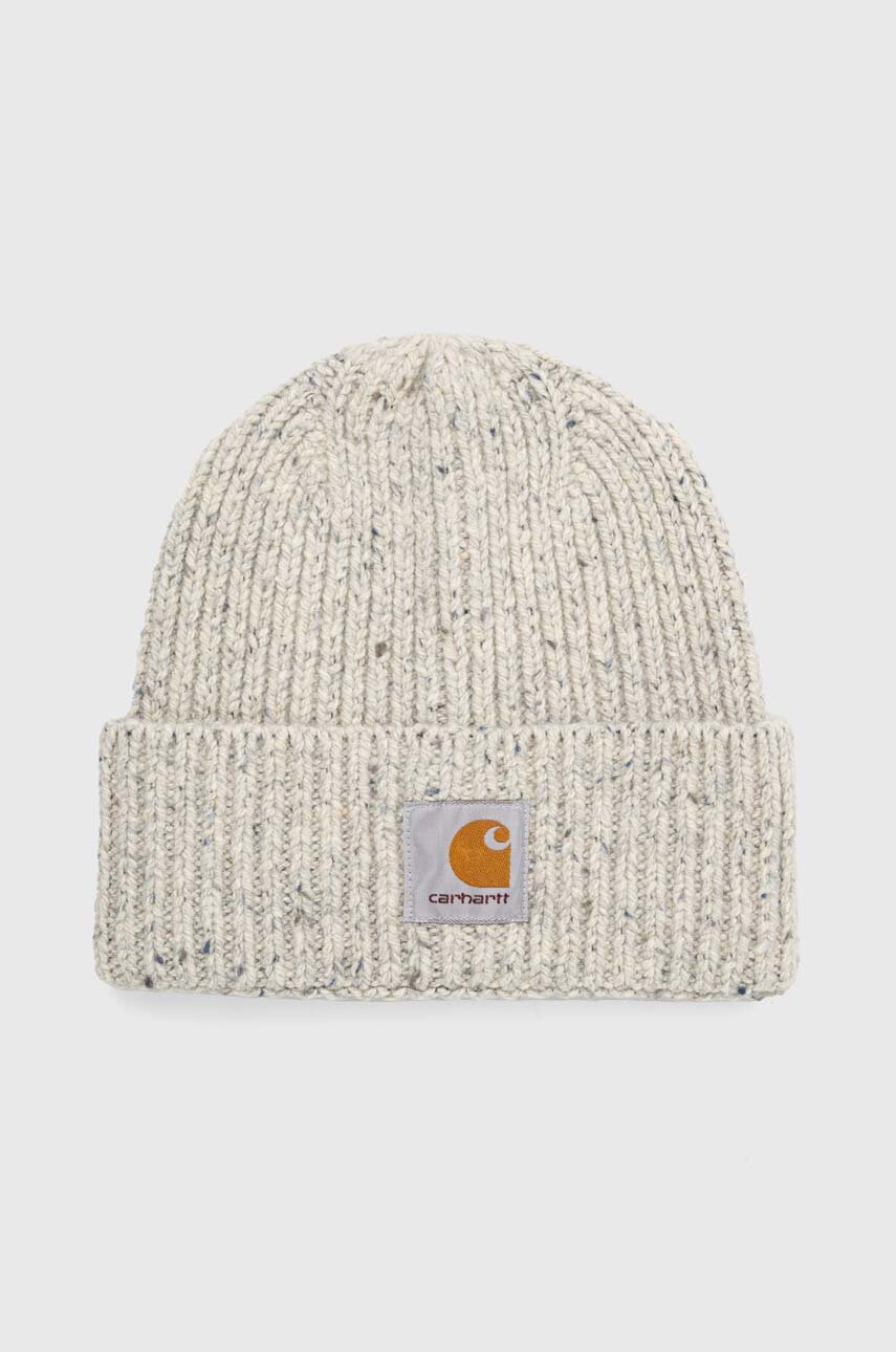 Carhartt WIP wool beanie beige color buy on PRM
