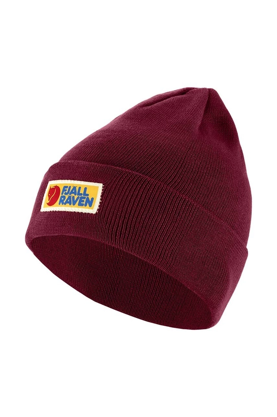 Fjallraven beanie Vardag Classic applique red F78141.347