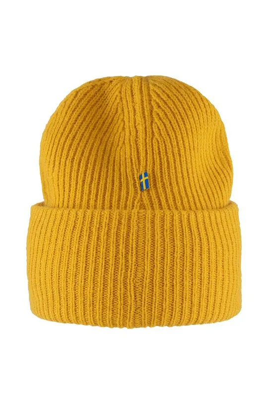 Fjallraven czapka wełniana 1962 Logo żółty
