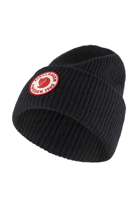 чёрный Шерстяная шапка Fjallraven 1965 Logo Unisex