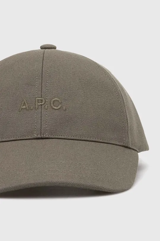 A.P.C. cotton baseball cap green