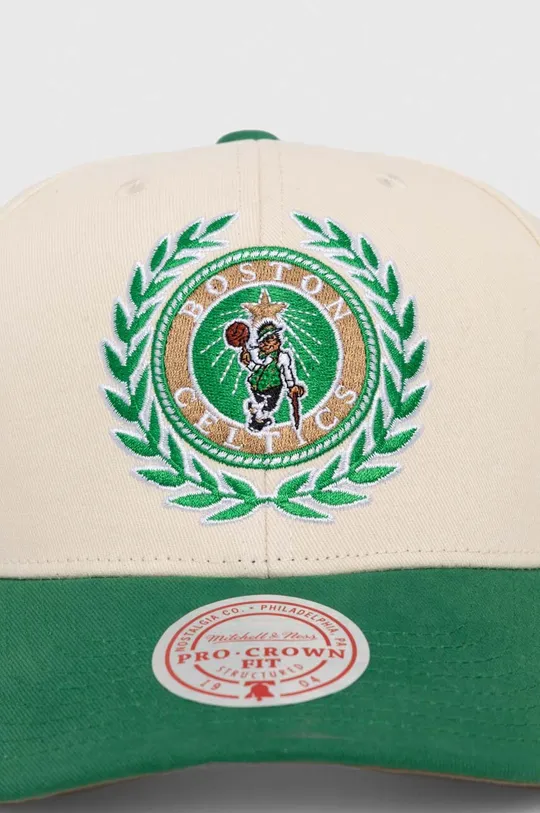 Mitchell&Ness czapka z daszkiem bawełniana Boston Celtics biały