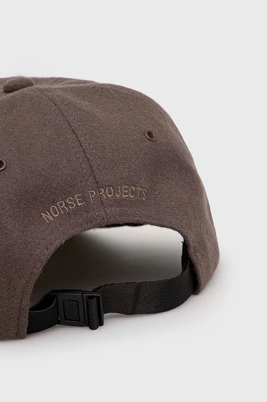 Norse Projects czapka z daszkiem wełniana Wool Sports Cap 50 % Akryl, 50 % Wełna
