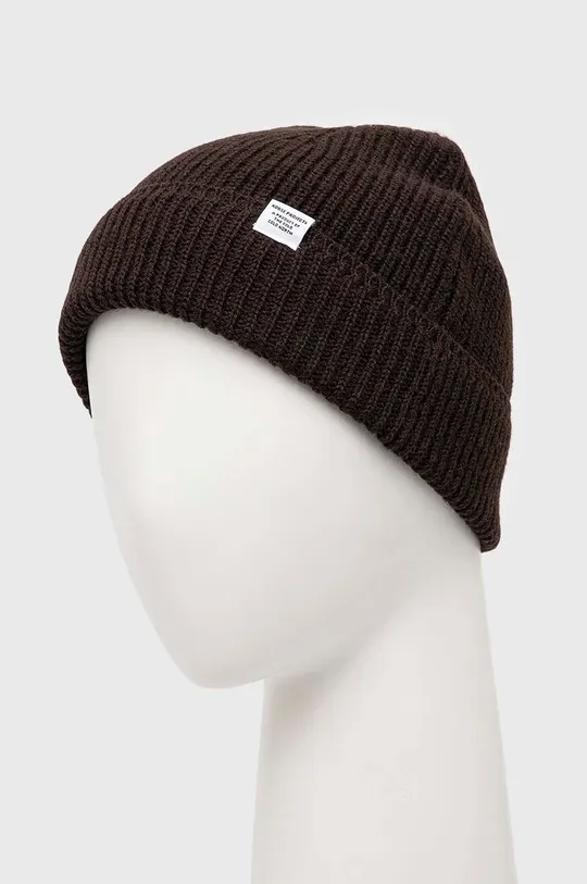 Norse Projects wool beanie Wool Cotton Rib Beanie brown