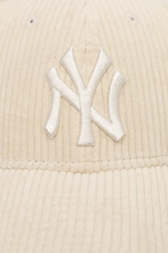 Κοτλέ καπέλο μπέιζμπολ New Era μπεζ