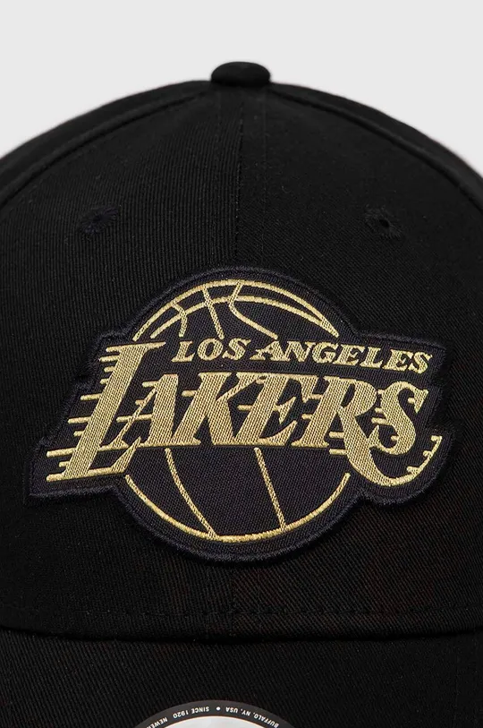 Βαμβακερό καπέλο του μπέιζμπολ New Era Los Angeles Lakers μαύρο