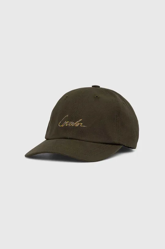πράσινο Βαμβακερό καπέλο του μπέιζμπολ Corridor Corridor Script Cap Unisex