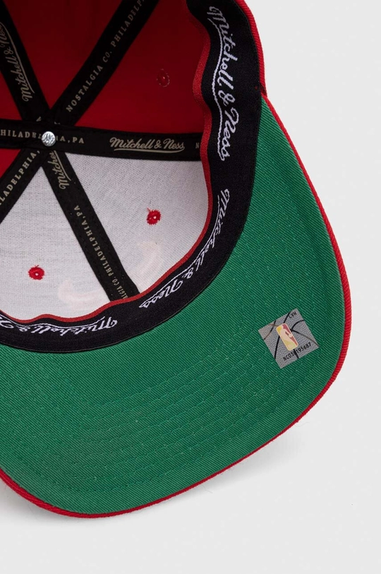 czerwony Mitchell&Ness czapka z daszkiem z domieszką wełny