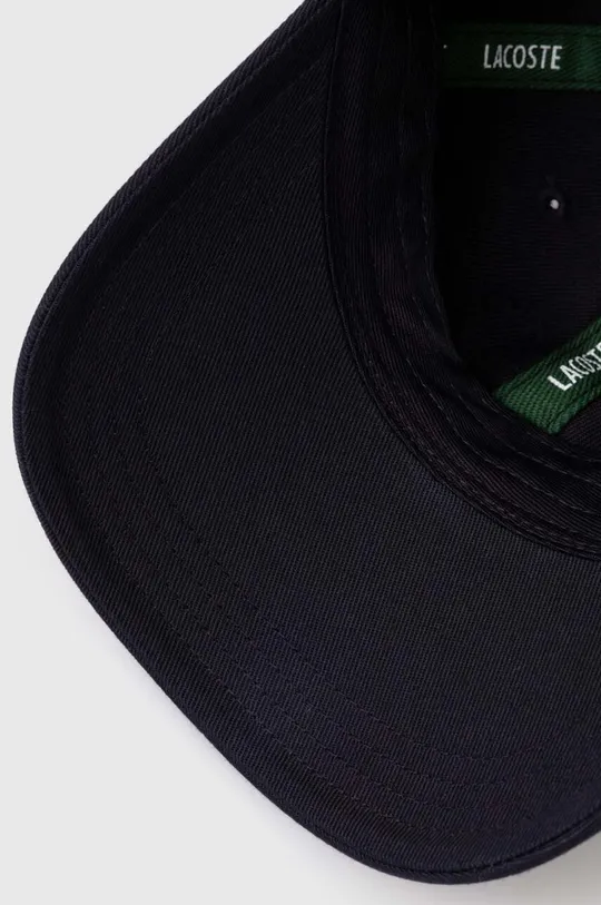 σκούρο μπλε Βαμβακερό καπέλο του μπέιζμπολ Lacoste