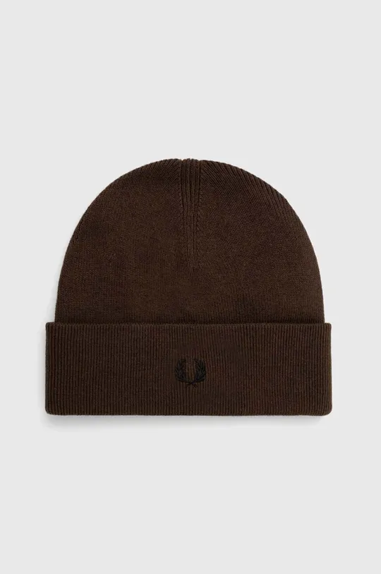 brown Fred Perry wool beanie Unisex