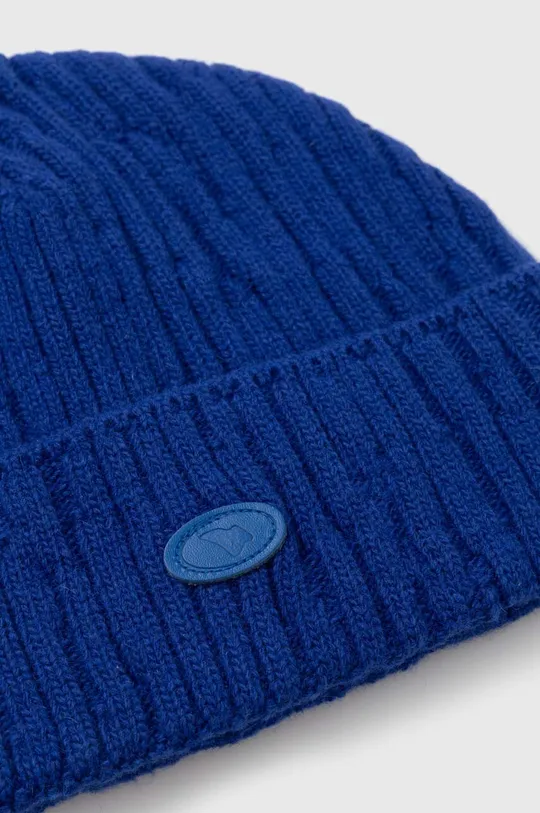 Ader Error czapka wełniana Etik Logo Beanie niebieski