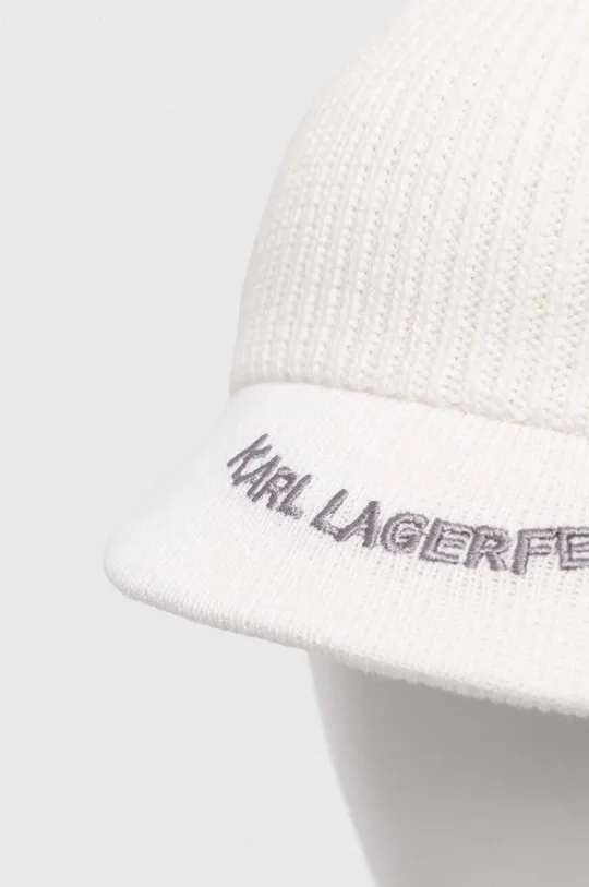 bianco Karl Lagerfeld balaclava in misto lana