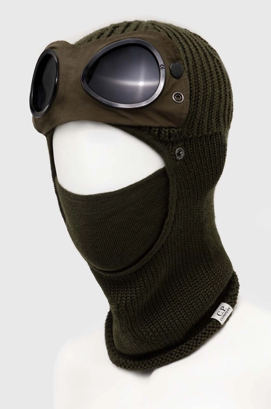 Вълнена балаклава C.P. Company EXTRAFINE MERINO WOOL GOGGLE BALACLAVA Материал 1: 100% вълна Материал 2: 100% полиамид