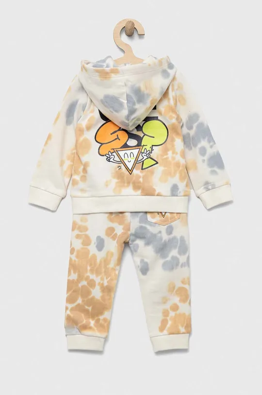 Guess dres bawełniany niemowlęcy beżowy