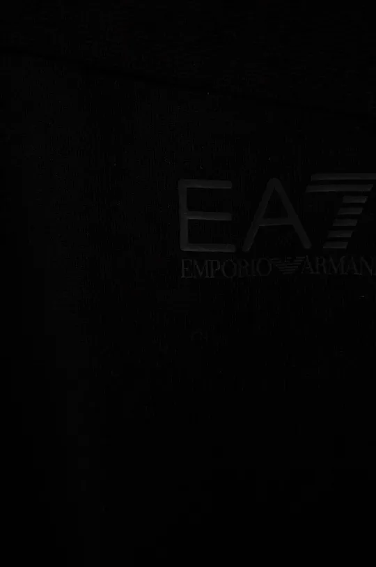 μαύρο Παιδική βαμβακερή αθλητική φόρμα EA7 Emporio Armani