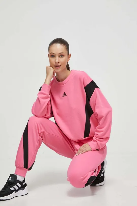 ružová Tepláková súprava adidas Dámsky