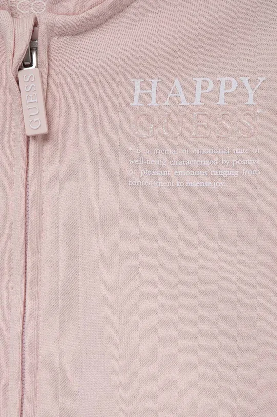 ροζ Βρεφική βαμβακερή φόρμα Guess