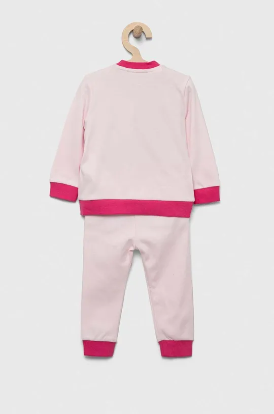 Guess komplet dresowy bawełniany niemowlęcy różowy