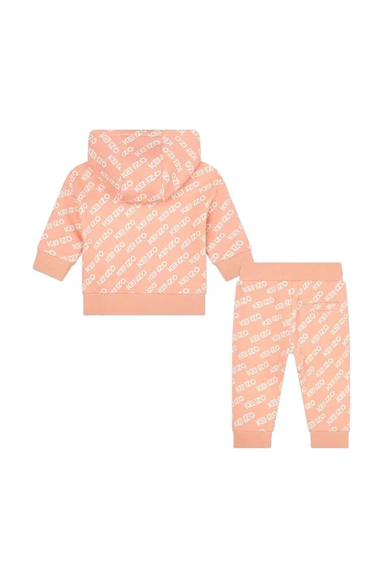 Kenzo Kids dres bawełniany niemowlęcy różowy