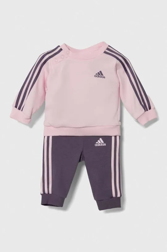 różowy adidas dres niemowlęcy I 3S JOG Dziewczęcy