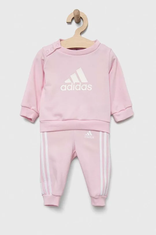 ružová Tepláková súprava pre bábätká adidas Dievčenský