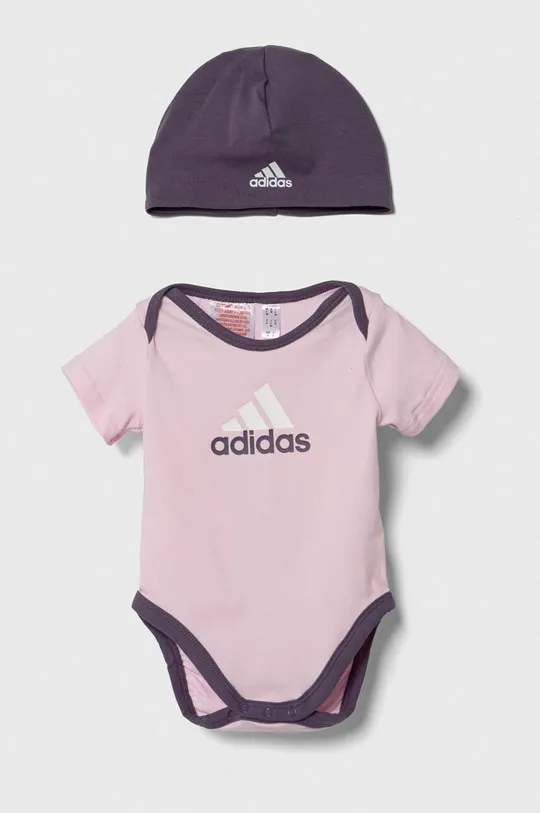 фіолетовий Боді для немовлят adidas Для дівчаток