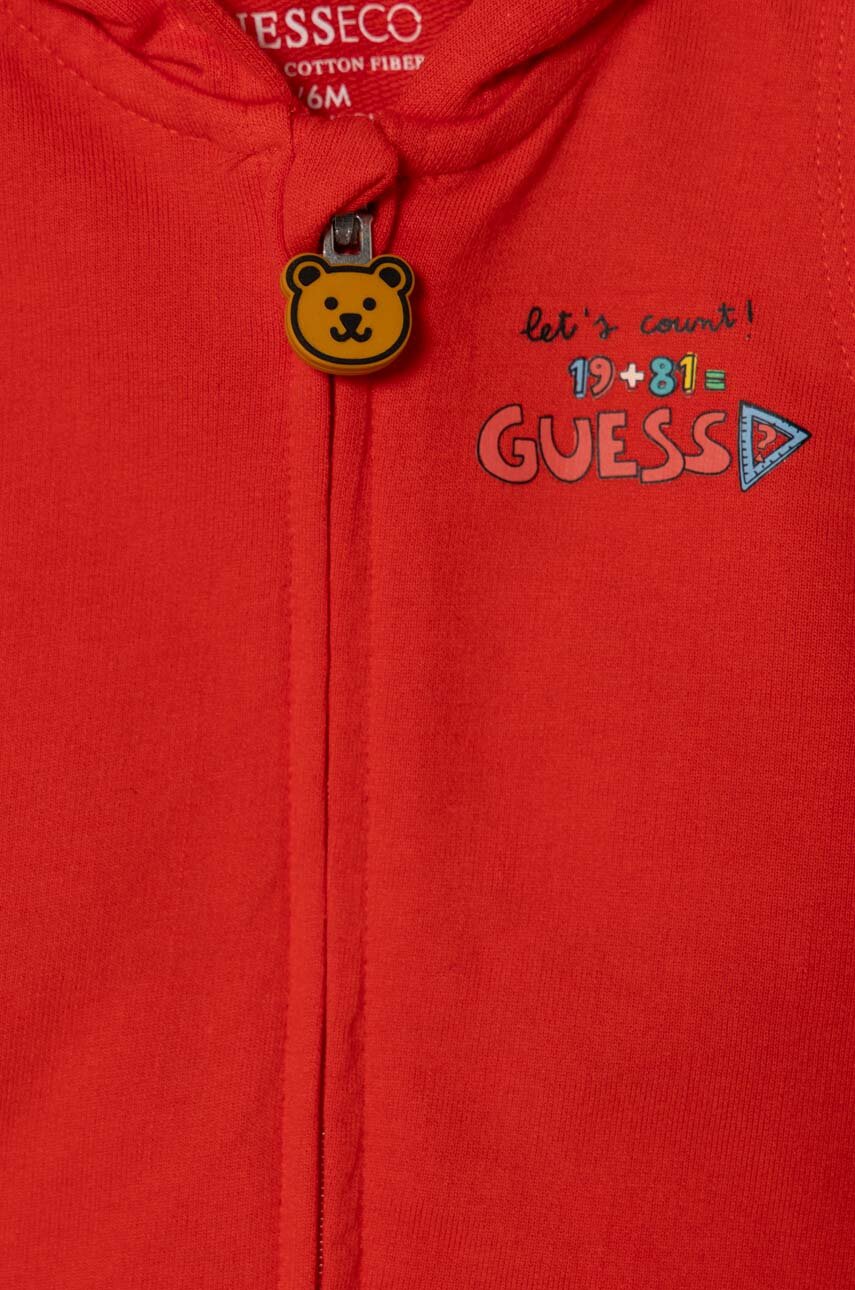 Guess komplet dresowy niemowlęcy kolor czerwony