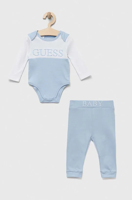 plava Pamučlni komplet za bebe Guess Dječji