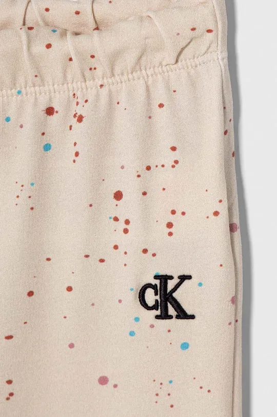 béžová Detská tepláková súprava Calvin Klein Jeans