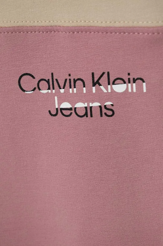 roza Otroška trenirka Calvin Klein Jeans