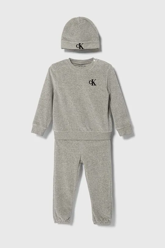 сірий Cпортивний костюм для немовлят Calvin Klein Jeans Дитячий