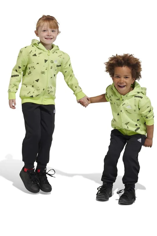 πράσινο Παιδική φόρμα adidas LK BLUV Q3  TS Παιδικά