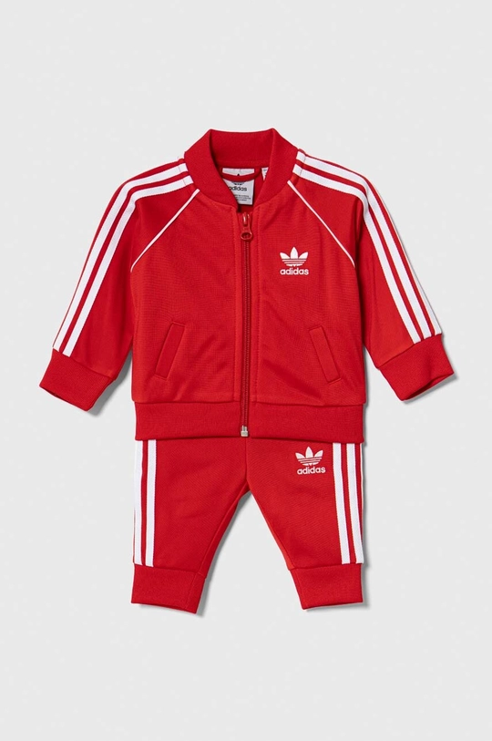 czerwony adidas Originals dres niemowlęcy Dziecięcy