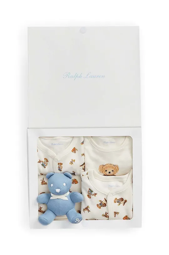 béžová Detská bavlnená súprava Polo Ralph Lauren Detský
