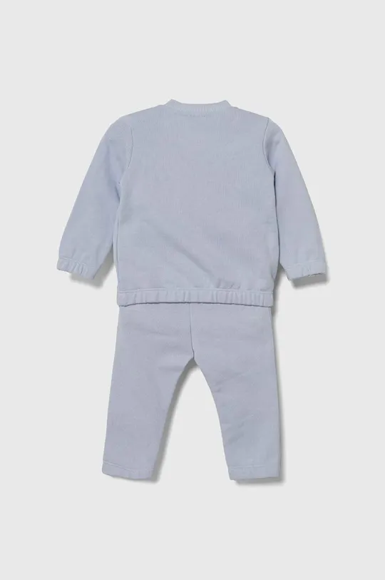 Хлопковый костюм для младенцев United Colors of Benetton голубой