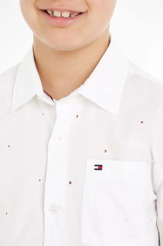 Παιδικό βαμβακερό πουκάμισο Tommy Hilfiger Για αγόρια